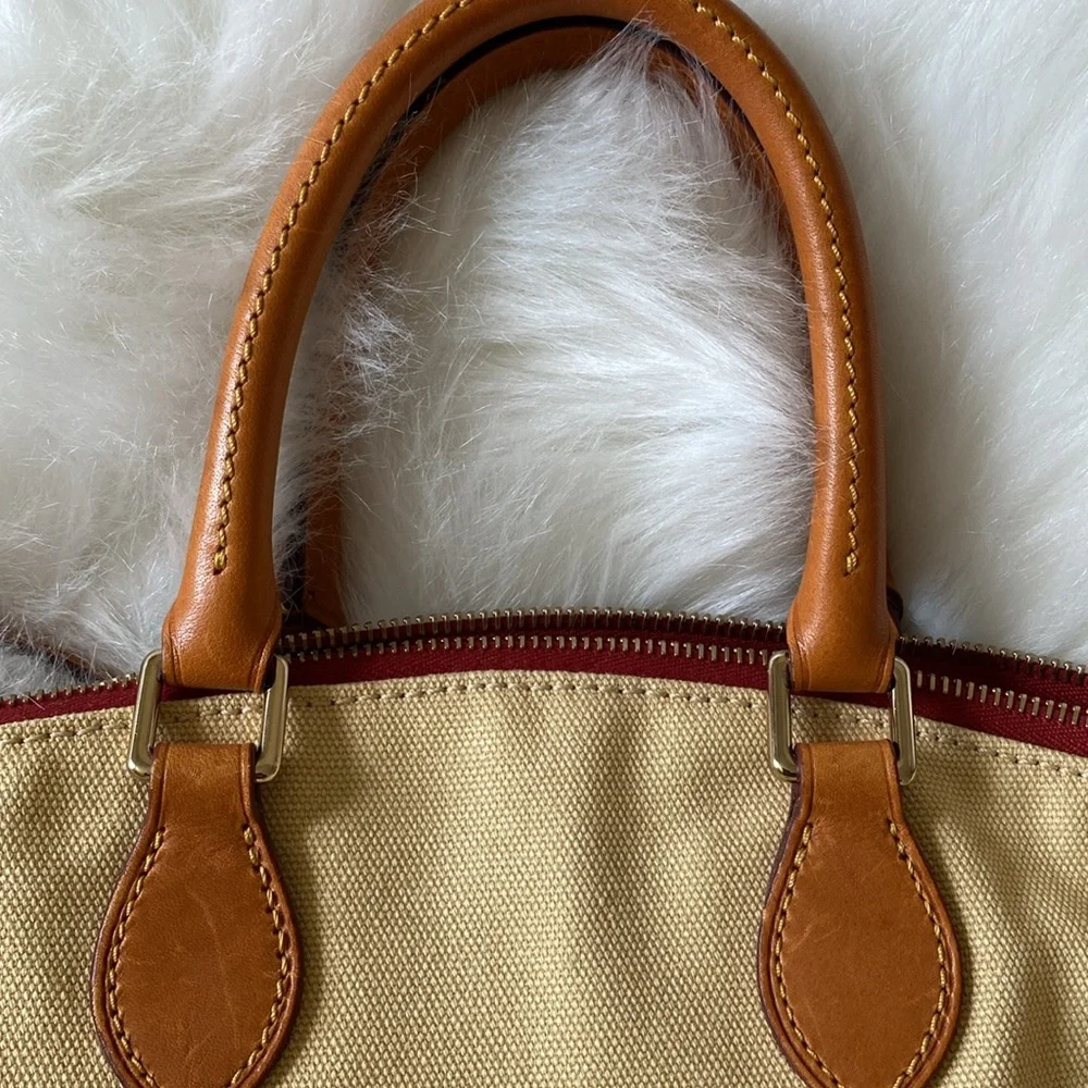 Dooney & Bourke Canvas & Leather Satchel - Picture 11 of 12